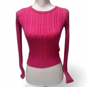 Pink Knitted Casual minimalist chic basics size XS